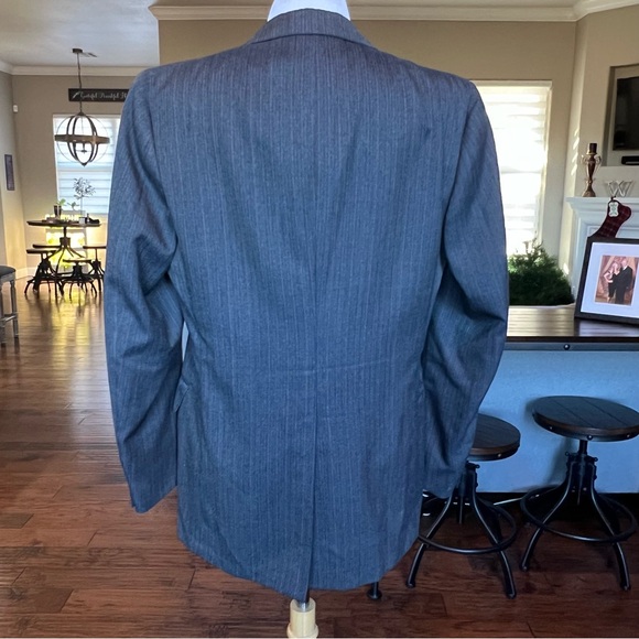 VTG 60's 70's Cricketeer ZCMI Men's Suit USA Jacket 40S Pants 36X32 Gray Blue - Picture 4 of 16